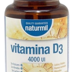 Vitamina D3 4.000 UI · Naturmil · 60 perlas