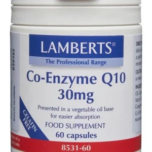 Co-Enzima Q10 30 mg · Lamberts · 60 cápsulas