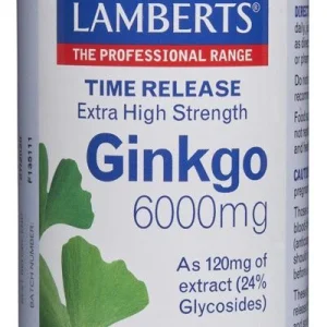 Ginkgo Biloba 6.000 mg · Lamberts · 180 comprimidos