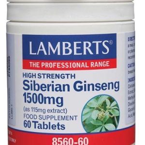 Ginseng Siberiano · Lamberts · 60 comprimidos