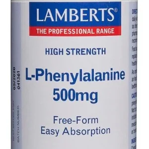 L-Fenilalanina 500 mg · Lamberts · 60 cápsulas