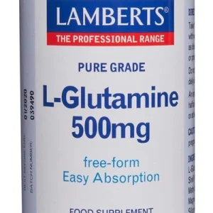L-Glutamina 500 mg · Lamberts · 90 cápsulas