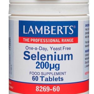 Selenio 200 mcg · Lamberts · 60 comprimidos