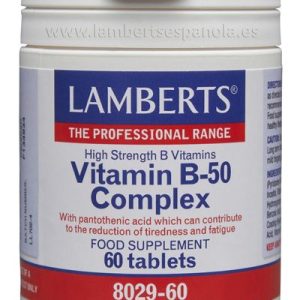 Vitamina B50 Complex · Lamberts · 60 comprimidos
