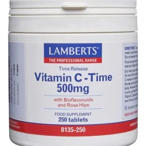 Vitamina C - Liberación Sostenida 500 mg · Lamberts · 250 comprimidos