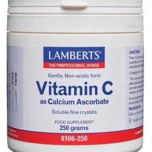 Vitamina C en Polvo - Arcorbato de Calcio · Lamberts · 250 gramos