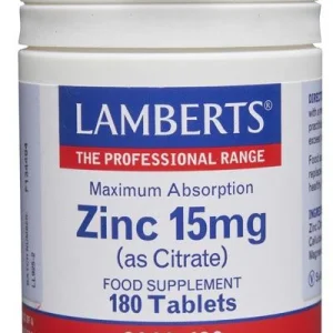 Zinc 15 mg · Lamberts · 180 comprimidos
