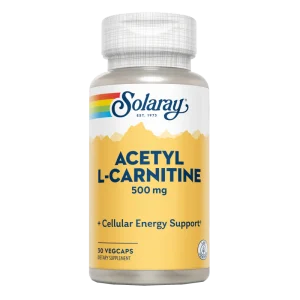 L-Acetil L-Carnitina 500 mg · Solaray · 30 cápsulas