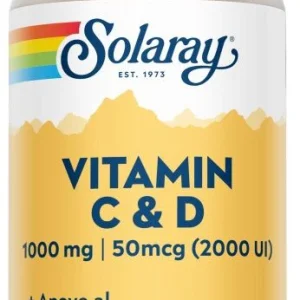 Vitamina C & D · Solaray · 60 cápsulas