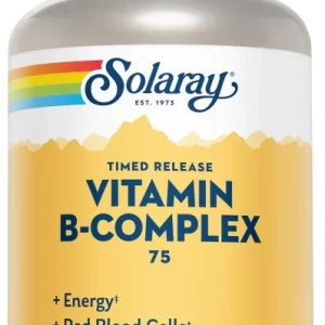 Vitamin B-Complex 75 - Acción Retardada · Solaray · 100 cápsulas