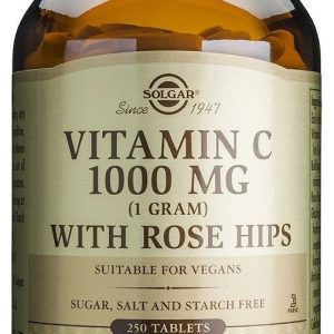 Vitamina C con Rose Hips (Escaramujo) 1.000 mg · Solgar · 250 comprimidos
