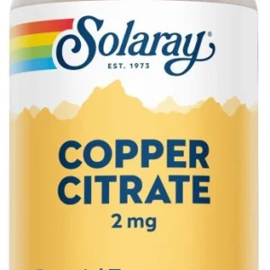 Cobre Citrato 2 mg · Solaray · 60 cápsulas