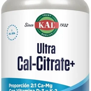Ultra Cal Citrate + K2 · KAL · 120 comprimidos