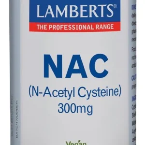 NAC (N-acetil-cisteina) 300 mg · Lamberts · 90 cápsulas