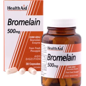 Bromelina 500 mg · Health Aid · 30 cápsulas