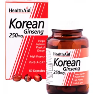 Ginseng Coreano · Health Aid · 50 cápsulas