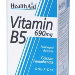 Vitamina B5 (Pantotenato cálcico) · Health Aid · 30 comprimidos