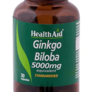 Ginkgo Biloba 5.000 mg · Health Aid · 30 cápsulas