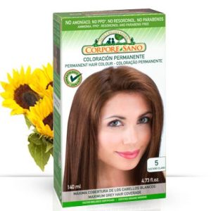 Tinte Permanente Castaño Claro nº 5 · Corpore Sano · 140 ml