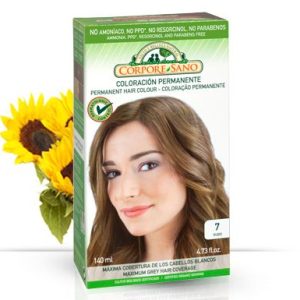 Tinte Permanente Rubio nº 7 · Corpore Sano · 140 ml