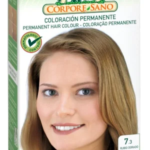 Tinte Permanente Rubio Dorado nº 7.3 · Corpore Sano · 140 ml