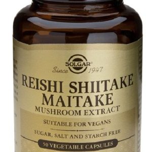 Reishi, Shiitake y Maitake · Solgar · 50 cápsulas