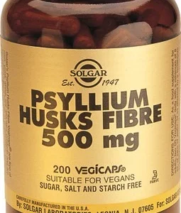 Fibra de Cáscara de Psyllium · Solgar · 200 cápsulas