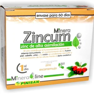 Minera Zincum · Pinisan · 60 cápsulas