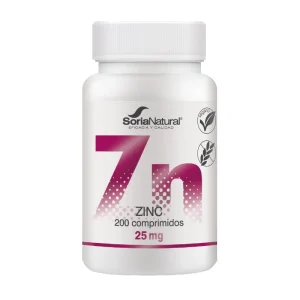 Zinc - Liberación Sostenida · Soria Natural · 200 comprimidos