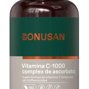 Vitamina C 1.000 (Complejo de Ascorbatos) · Bonusan · 180 comprimidos