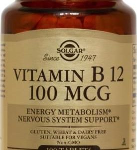 Vitamina B12 100 mcg · Solgar · 100 comprimidos