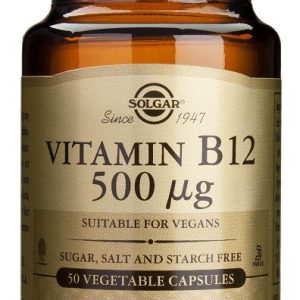Vitamina B12 500 mcg · Solgar · 50 cápsulas