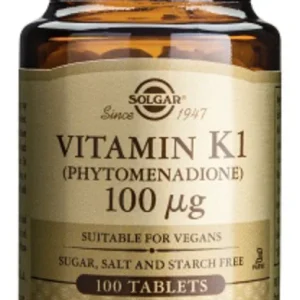 Vitamina K1 · Solgar · 100 comprimidos