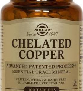 Cobre Quelado · Solgar · 100 comprimidos