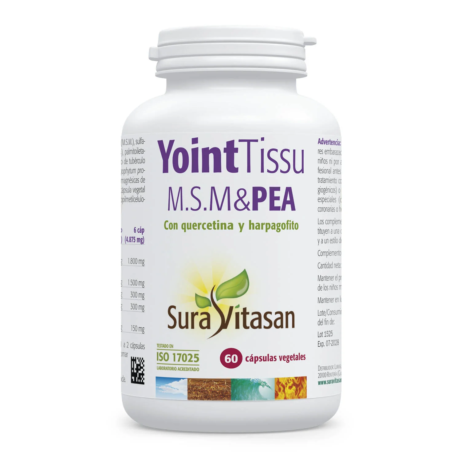 Yoint Tissu, MSM & PEA · Sura Vitasan · 60 cápsulas