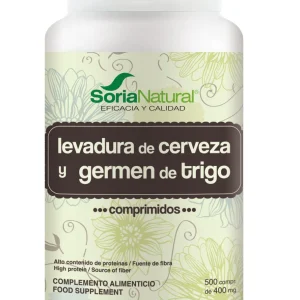 Germen de Trigo y Levadura de Cerveza · Soria Natural · 500 comprimidos