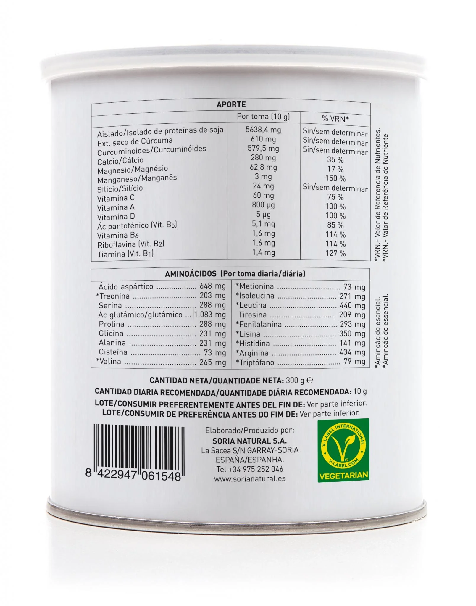 Mincartil Cúrcuma · Soria Natural · 300 gramos - Imagen 2