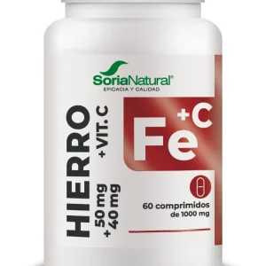 Hierro con Vitamina C - Liberación Sostenida · Soria Natural · 60 comprimidos