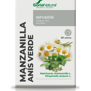 Manzanilla con Anís Verde Infusión · Soria Natural · 20 filtros