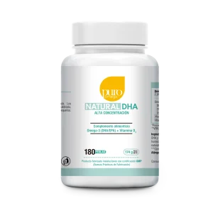 Natural DHA - Alta Concentración · Puro Omega · 180 Perlas