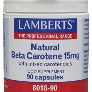 Beta Caroteno Natural 15 mg · Lamberts · 90 cápsulas