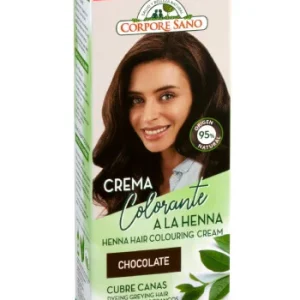 Crema Colorante a la Henna Chocolate · Corpore Sano · 80 ml