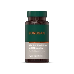 Niacina Flush-Free 500 Complex · Bonusan · 60 cápsulas